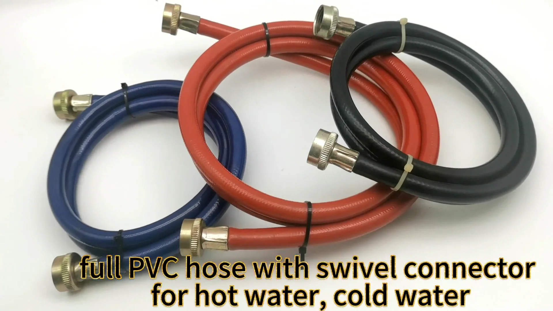 Washing Machine Washer Hose Fitting Set Hot And Cold Water Hose In Red