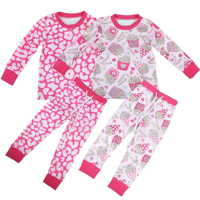 Online Baby Winter Bamboo Clothes 1-3 Years Organic Cotton Baby Pajamas  Clothes Night Wear Pcs Shirts Pants Girls Nightgown