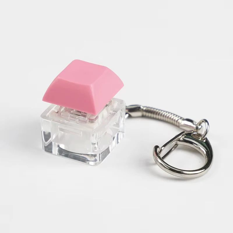 Atacado de Chaveiro com Tecla de Teclado Personalizado, Chaveiro Antiestresse, Botão Cliker com Luz