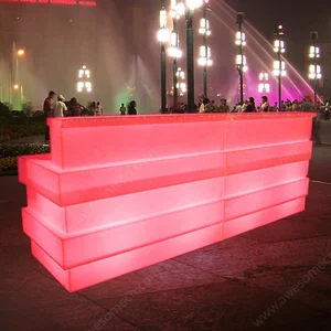 Contemporary Design Plastic DJ Booth LED Lighting Color-Changing Feature for Home Bar Hotel Rental Business Bar Tables Product
