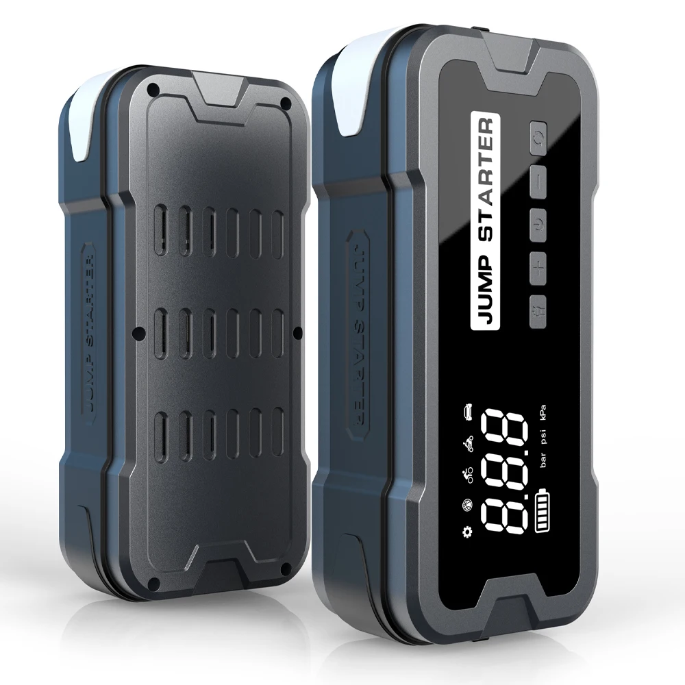 Peak Current 4000A 24000mAh High Power Battery Jump Starters WIth Air Compressor 150Psi Tire Inflators Car Air Pump - view 6