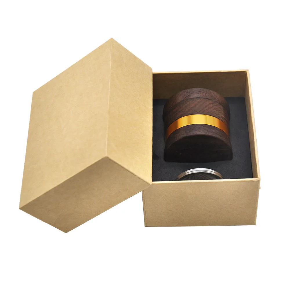 2 layer wood tobacco cigarette grinder HORNET Premium Rosewood Custom Tobacco Herb Grinder 60 MM 2 Layers Aluminum  Sharp Diamond Teeth Smoking Herbal Grinder