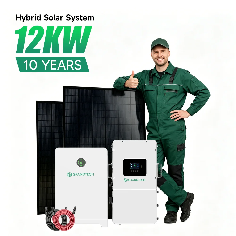 Grandtech: System Pwrer Haul 'Off-Grid' Cyflawn 'All in One' 3000W, 5kW, 6kW, 8kW neu 10kW, System Energi Haul Cymysgeddol ODM/OEM ar gyfer Cartref, Cyflawn