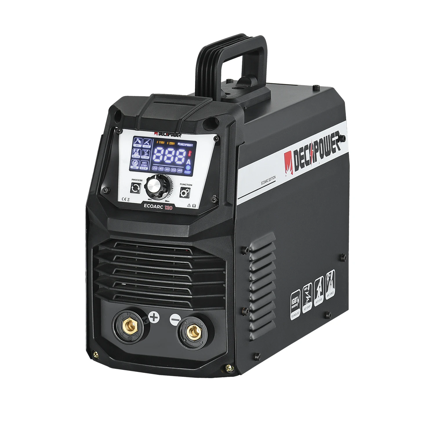 Decapower ECOARC 200A Amps Inverter MMA Stick Arc Welding Machine for Steel Materials