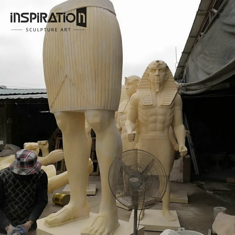 Cast Stone Sculpture Factory Customize Design Ancient Egypt Life Size Egyptian Figurine Statue