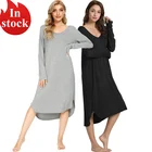 Night Gown Soft Women'S Sleepwear Lounge Wear Nightdress Night Gown Women