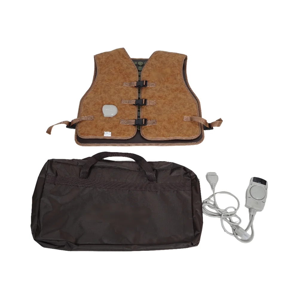 OEM Custom Safety Hexagonal Jade Tourmaline Stone Infrared Thermal Gym Heated Vest for Men Women PEMF Massage Mattress for Body