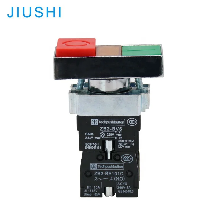 AC 220V/380V 10A Waterproof Push Button Switch – ON/OFF Momentary & Self-Locking, Dustproof/Oil-Proof For Mechanical & Textile Machinery