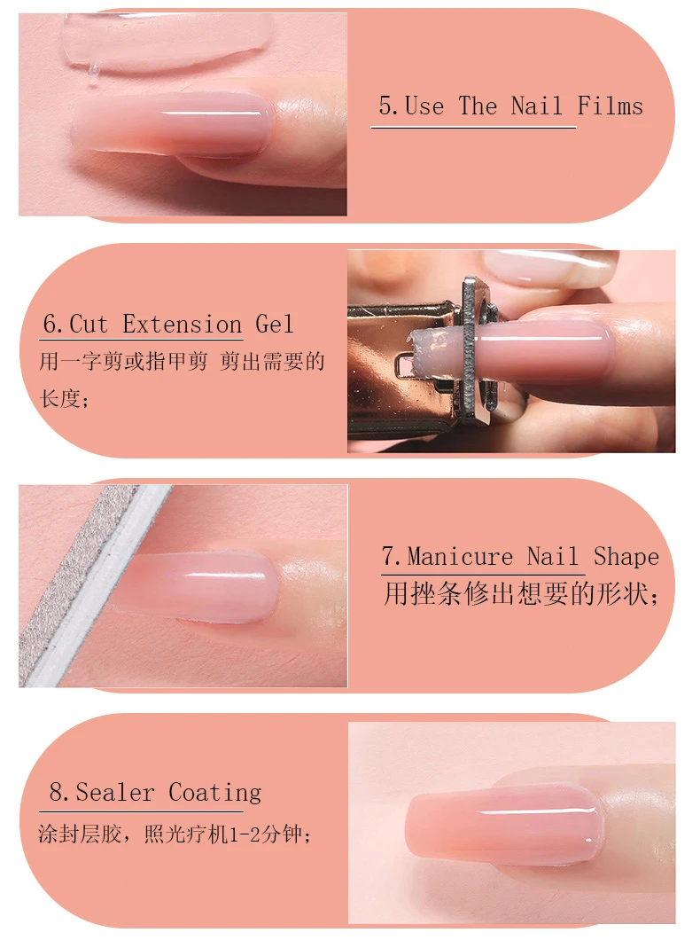 Trapezoid Scrub Nail Color Card For Uv Gel Polish Display Long Full Ballet Coffin Press On False