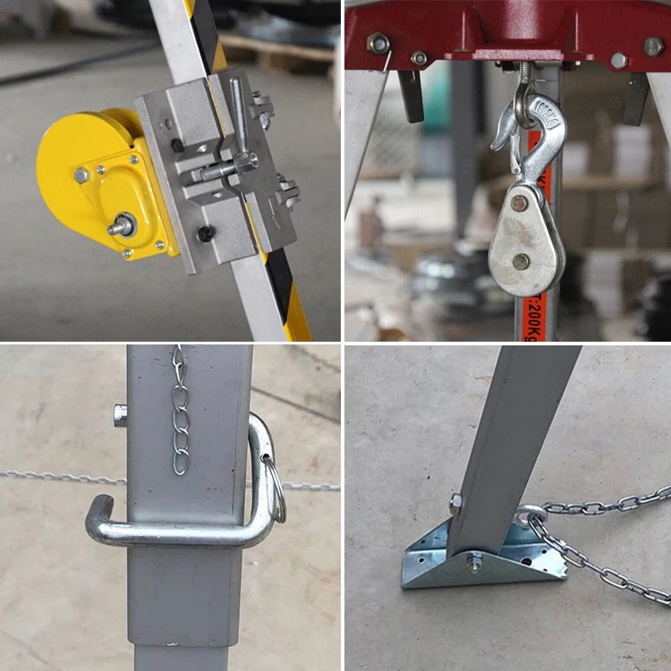 High quality fire fighting Aluminum Safety Rescue Tripod For Falling Protection Rescue Tripod 200kg
