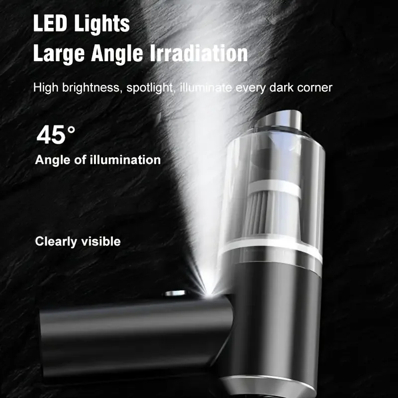 Cordless Vacuum Cleaner Air Duster Wireless Dust Blower Portable Rechargeable Air Cleaner Vacuum for Car Home PC