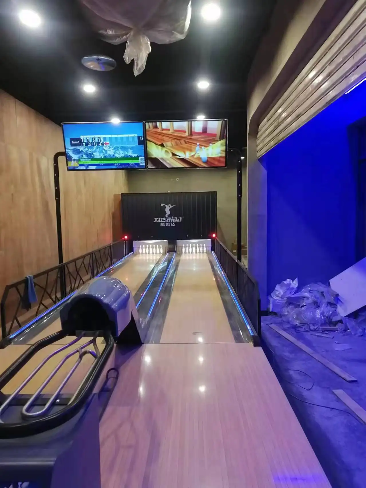 Internet Cheapest Adult Bowling Alley Coin Operated Game Machine Arcade Game Complete Set Hot Sale With Door Install