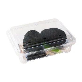 rPET food grade fruit vegetable plastic box recyclable transparent triangle custom shape color manufacturer
