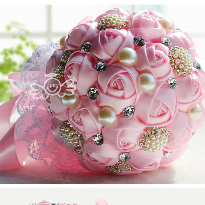 PATIKIL 0,6" Mini Satin Ruban Fleurs, 50 Pcs Petit Tissu Fleurs Embellissements Rosettes Applique Pour DIY Artisanat Et Mariage, Blanc