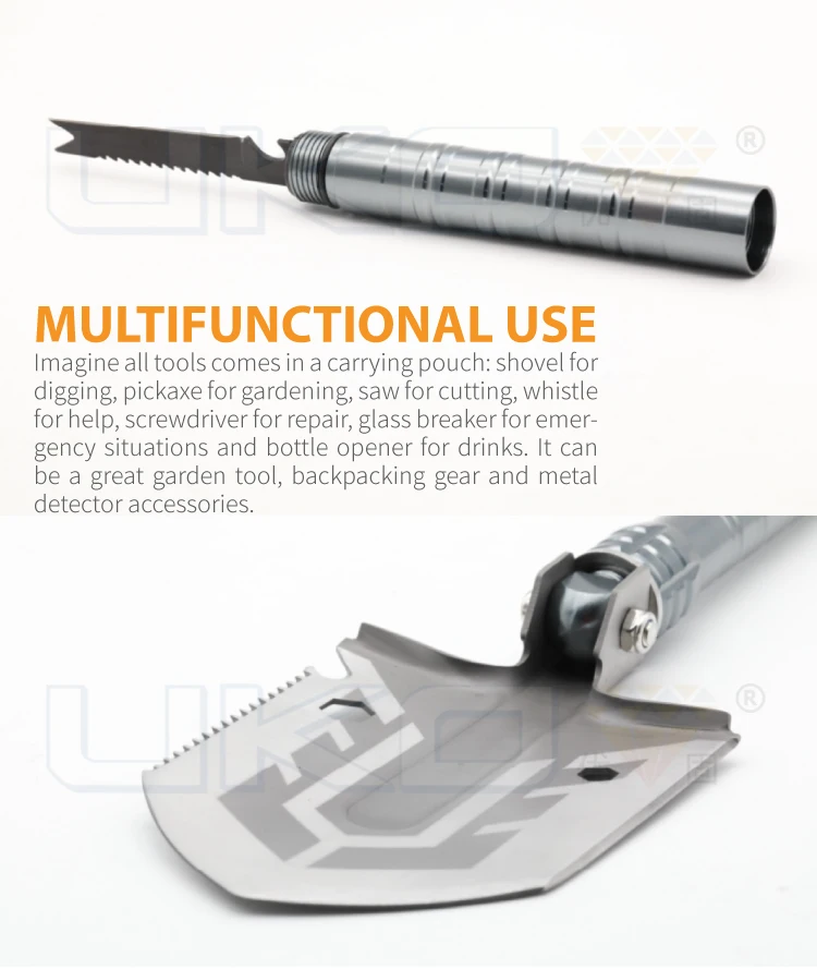 multi-purpose folding shovel