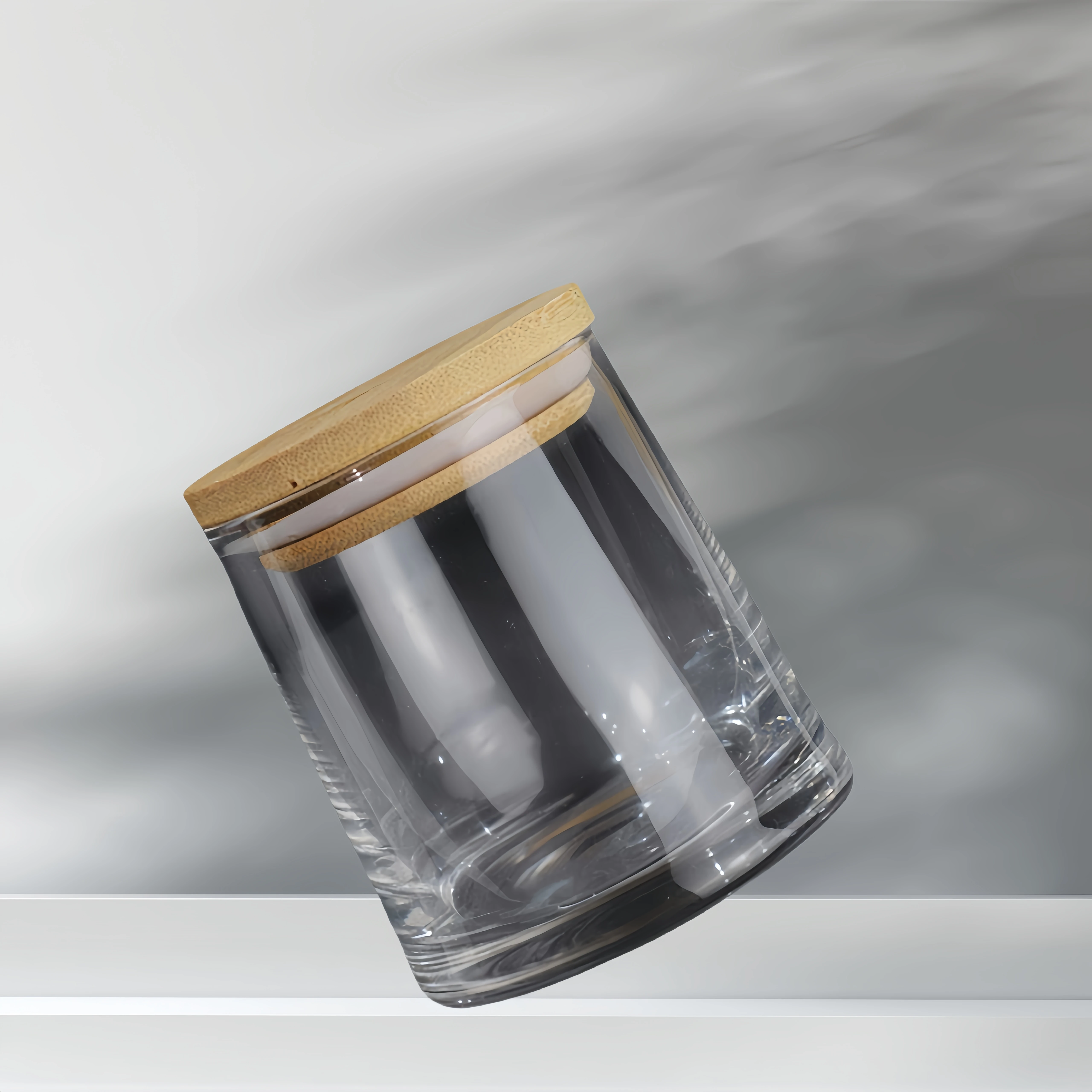 Wholesale Custom Multicolor Latest Luxury Multipurpose Unique Style Glass Candle Jar Without Lid