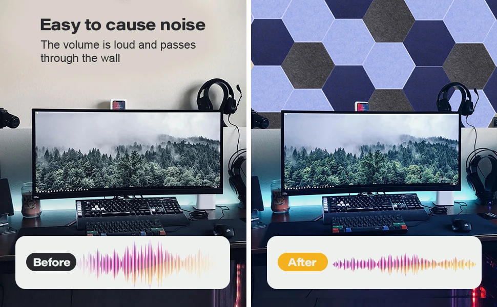 Eco-friendly Absorbent Polyester Acoustic Wall Panel Modern for Soundproofing for Auditorium Office Studio Cinema details