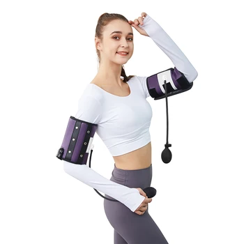 OEM s1-1 high end PU leather arm slimming hot compress EMS physiotherapy massage belt