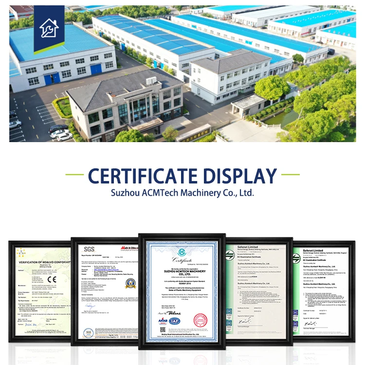 ACMTech Plastic PVC Sheet Making Machine Production Line Plastic Sheet Extrusion Machine