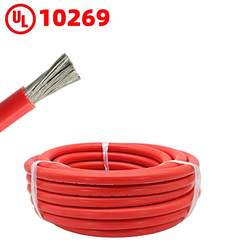 Custom UL10269  10 12 14 16 18 AWG PVC Insulation flat Professional Grade 3000V AC Single Roll Bare Construction ROHS Wire Cable