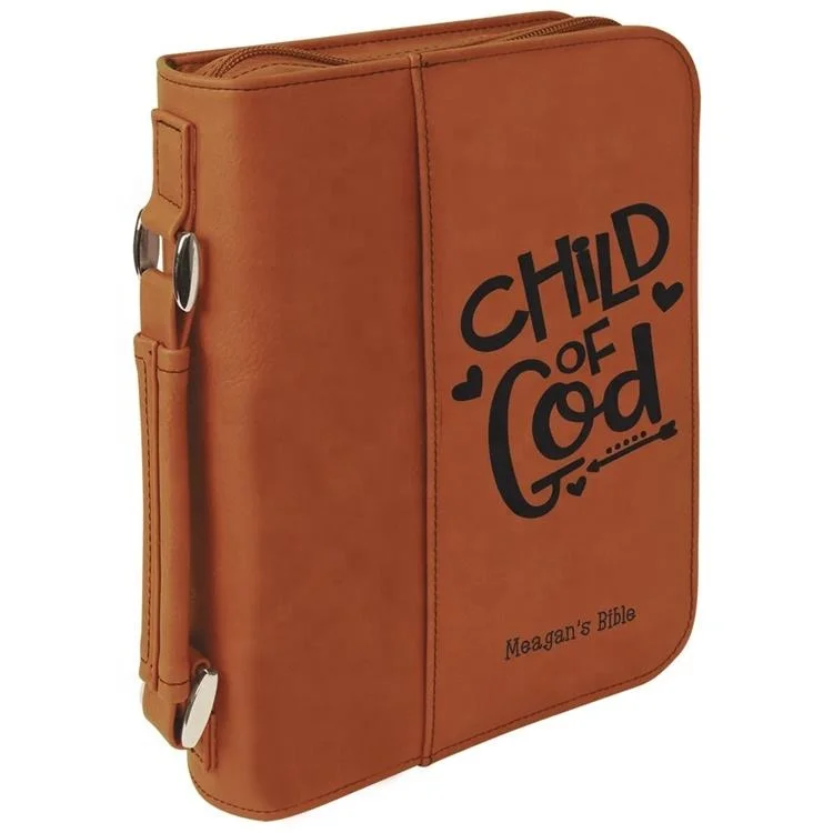 CAGIE OEM портативный чехол-книжка на молнии из искусственной кожи индивидуальные чехлы Библии для женщин и