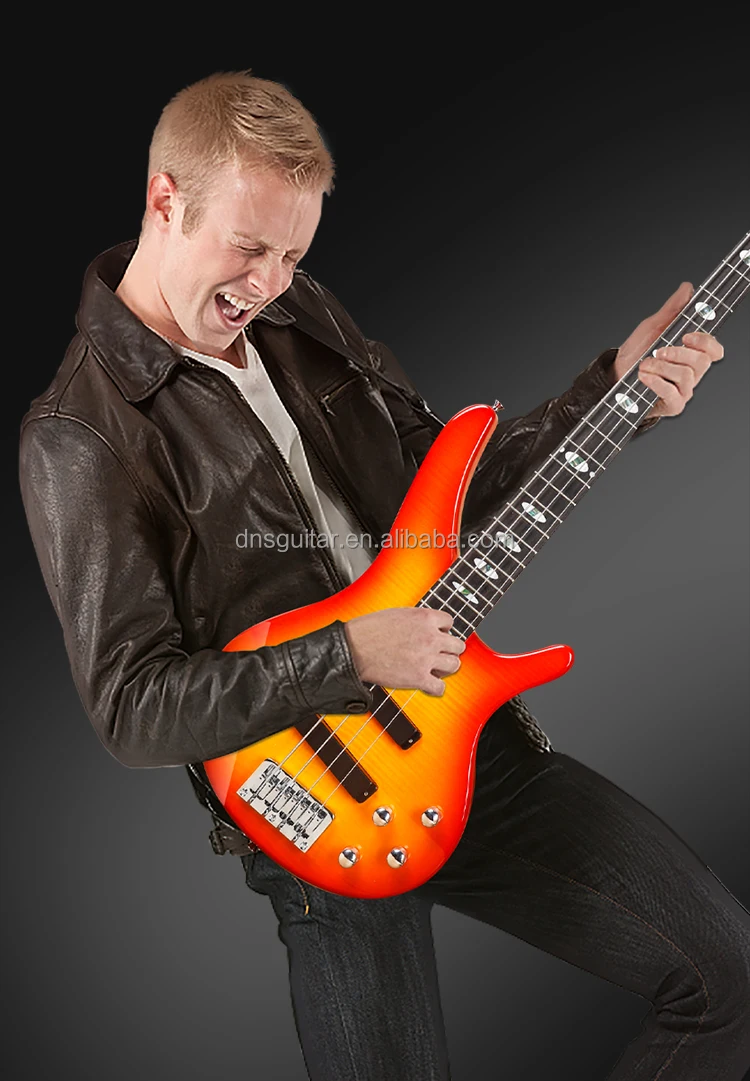 Custom New Arrivals Maple Burl Top And Okoume Body 5 And 4 Strings