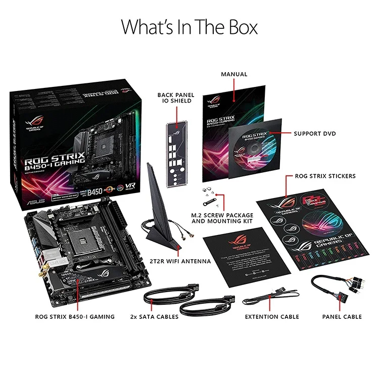 中古 ASUS ROG STRIX B450-I GAMING マザーボード AMD Ryzen 第2世代