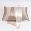 Champagne oro e bianco argento (federa singola)