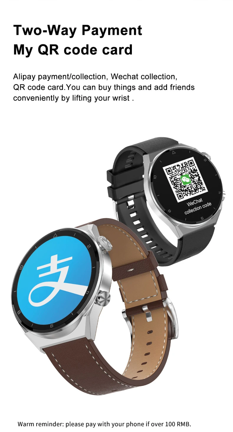 DT3 Pro Max Men Smart Watch 1.45 Inch Big Round Screen 412*412 NFC BT Call Heart Rate ECG Smart Watch Wireless Charging Smartwatch (20).jpg