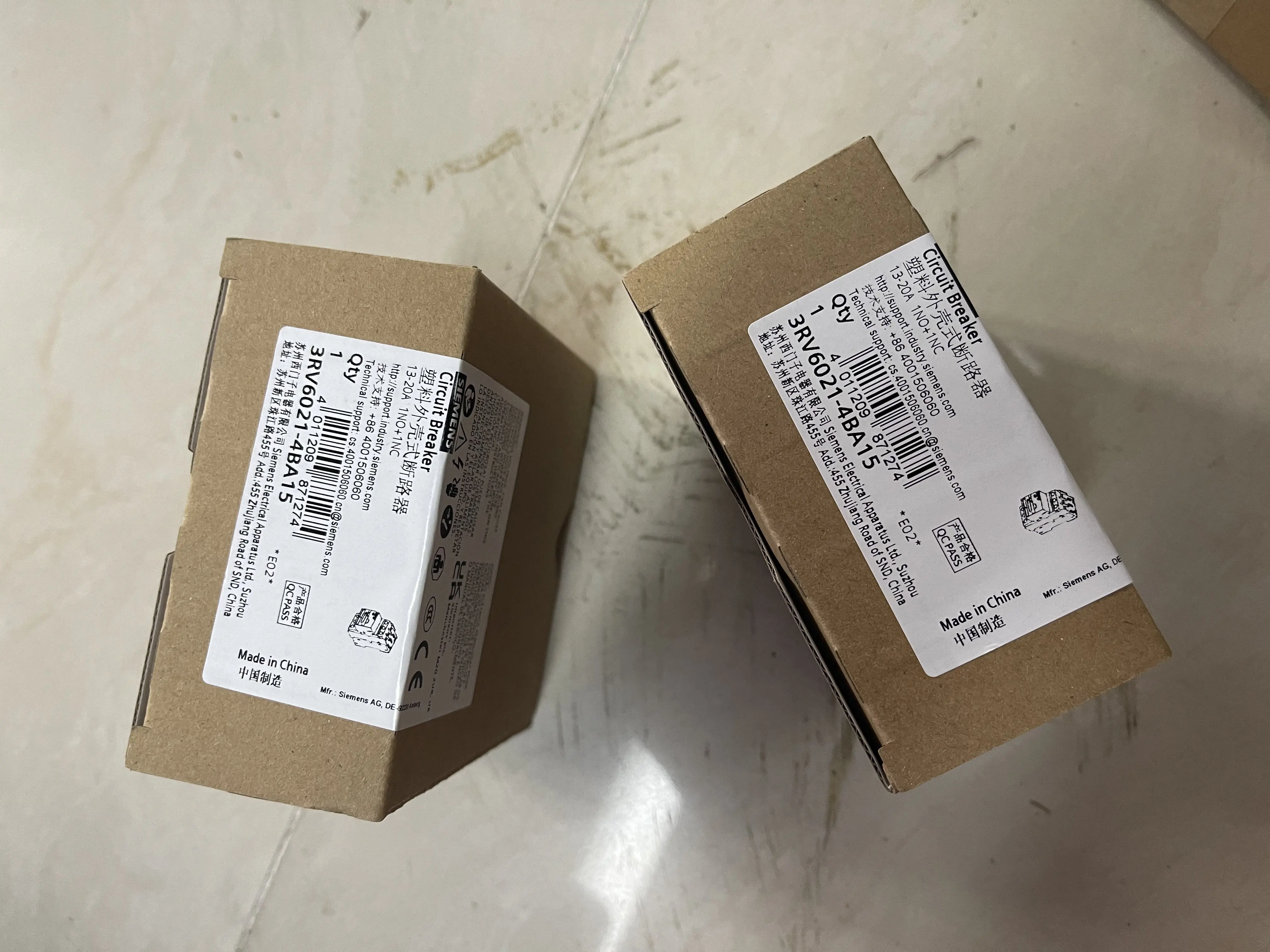 Siemens Circuit Breaker 3RV6021-4BA15