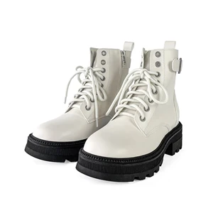 ZAZB Autumn and Winter New Trend Cool Thick Bottom Fashion British Martin Boots Short Boots Single Boots