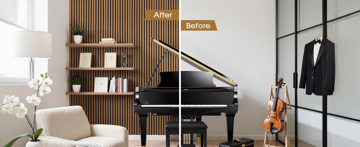 product mdf modern acoustic slat wood panels 3d fluted high frequency sound absorption 90 noise reduction for hotel living room-4