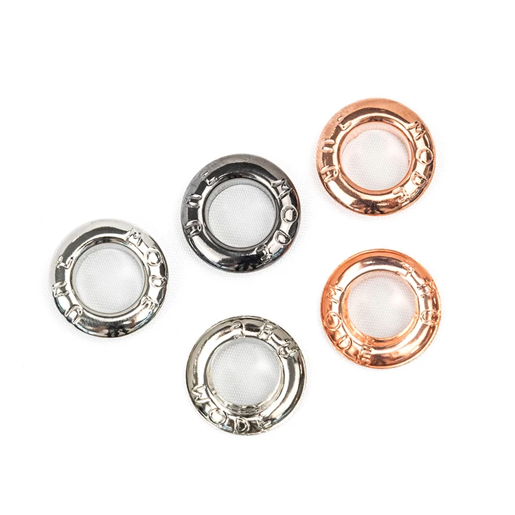 Заводской производитель, 3 мм, 4 мм, 5 мм, никелированное серебро, Индивидуальный размер, логотип обуви, толстовки, люверсы, металл, одежда, люверсы ri для одежды