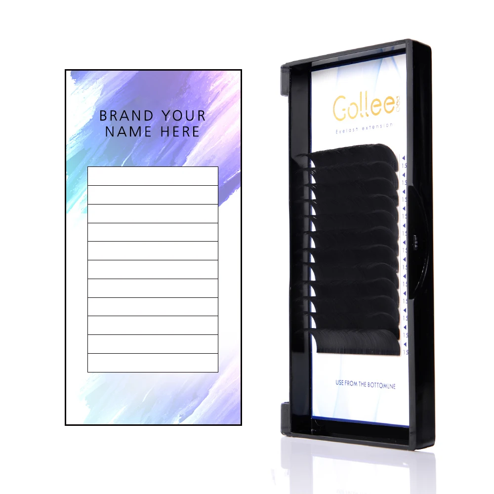 Gollee оптовые поставки норковые Индивидуальные Красивые Натуральные Шелковые Соболиные классические российские объемные ресницы для наращивания объемные ресницы