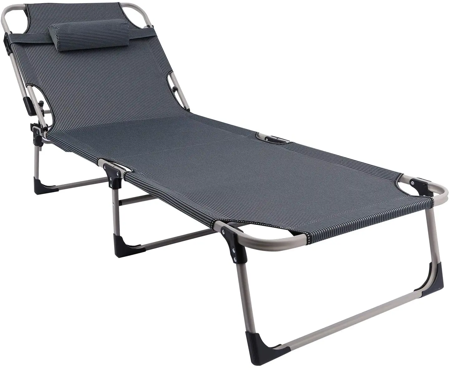 Outside Reclining Folding Outdoor Sun Lounger Beach Chair Tanning
