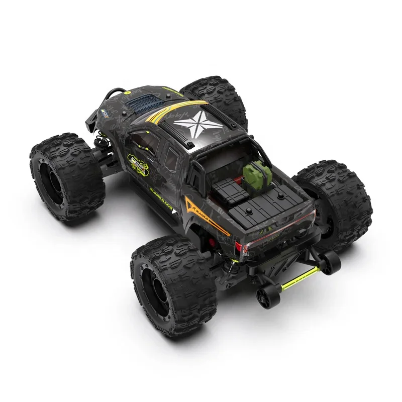 Rlaarlo ROG14 1:14 Scale RC Truck Off Road Monster Truck with Aluminum Alloy Chassis Waterproof ESC Metal Gear Servo 3S Battery