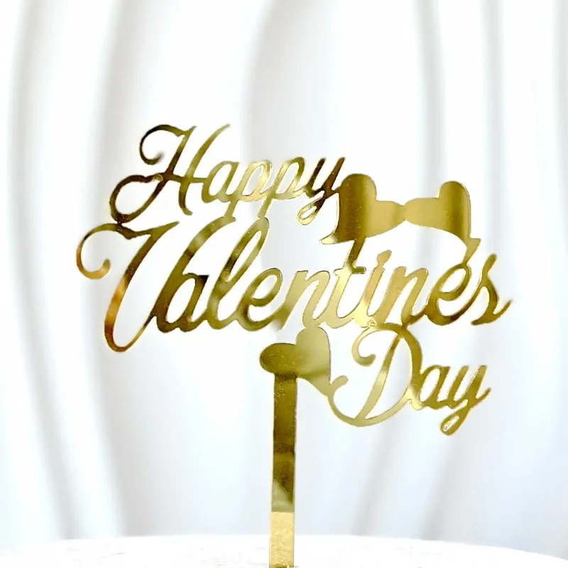 product instagram style happy valentines day acrylic cake decoration valentines day acrylic baking cake topper384-3