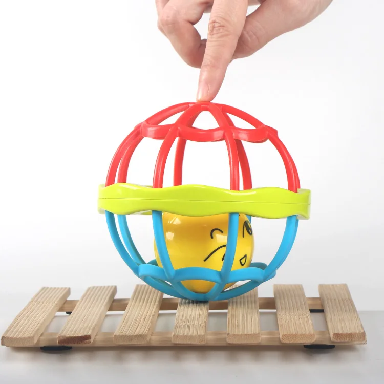 Baby Rattle Soft Toy Ball Teether Toy Baby Rubber Ball