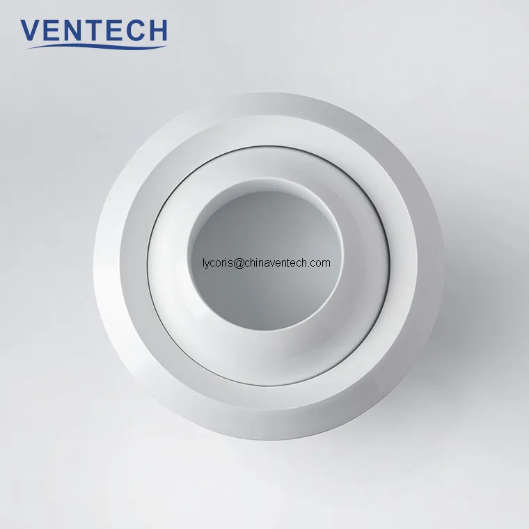 CHINA Ventech aluminum jet nozzle diffuser air ceiling central conditioning supply ball diffuser for ventilation