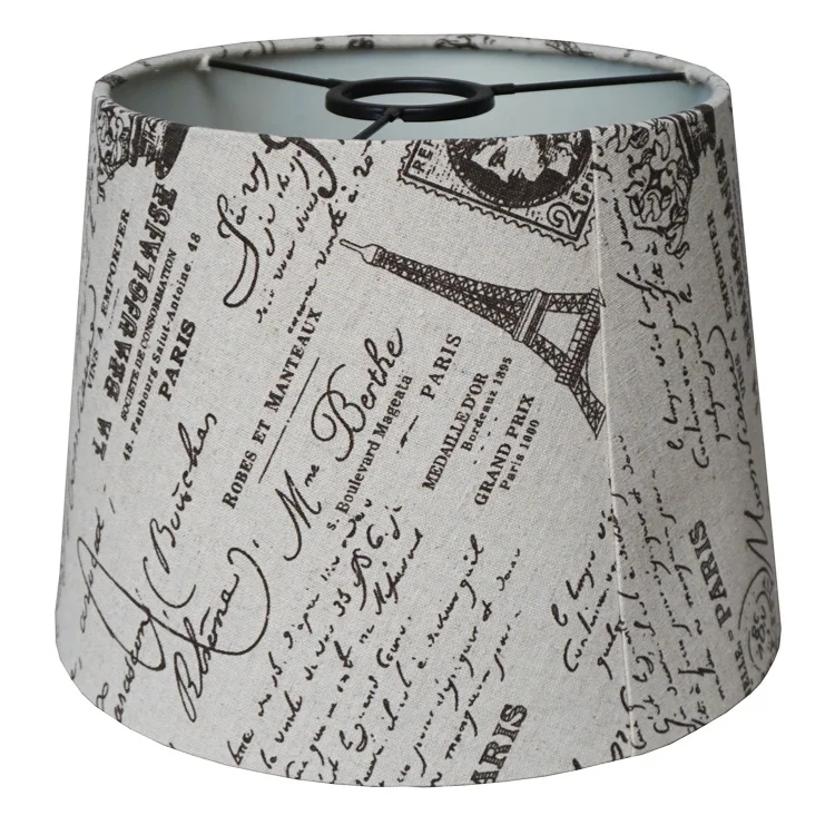 Оптовая продажа, жесткие Настенные светильники ручной работы, тканевые абажуры с принтом