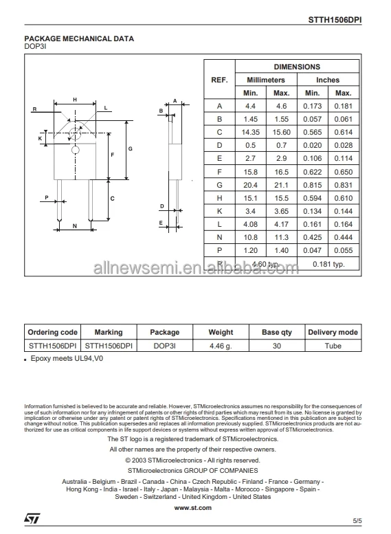 STTH1506DPI 5