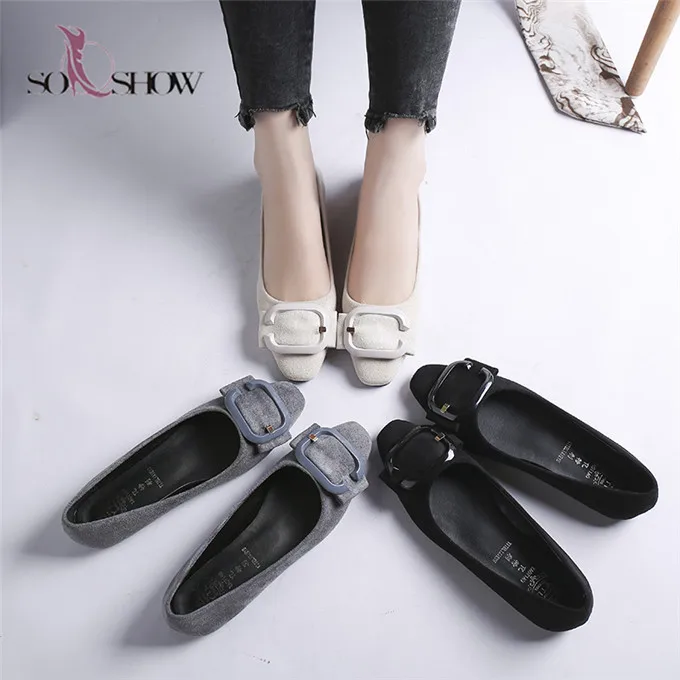 Soft Winter Shoes Round Head Thick Bottom Comfortable Cotton Shoes Female |  eBay