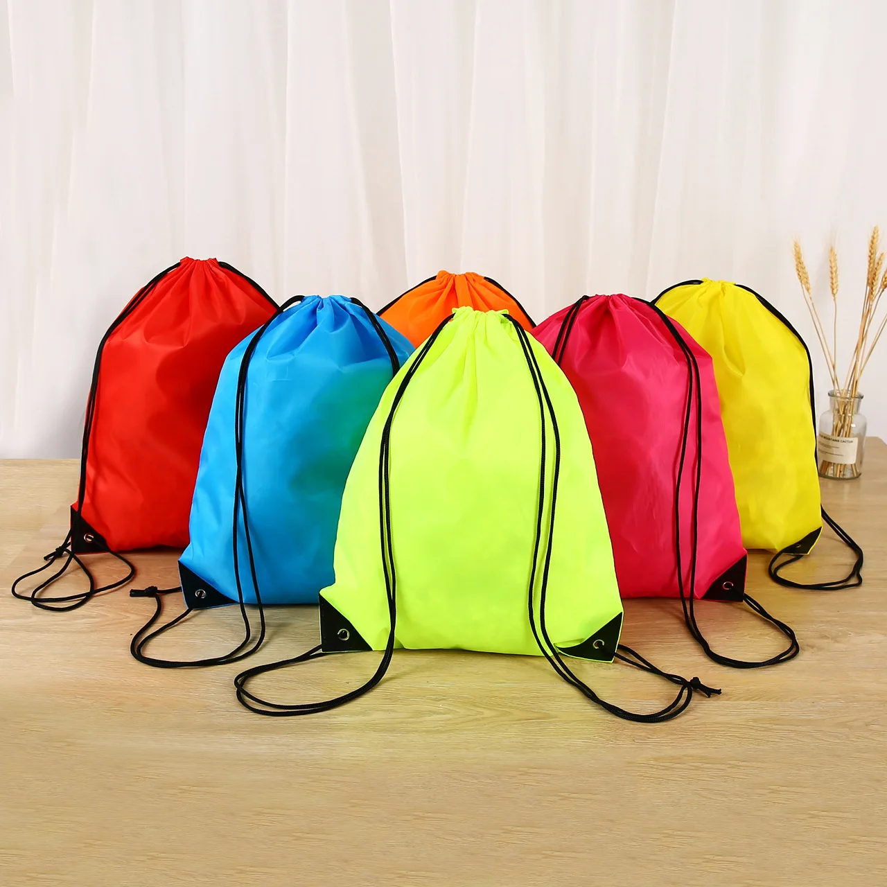 Customized Cheap Drawstring Bag Polyester Draw String Bag