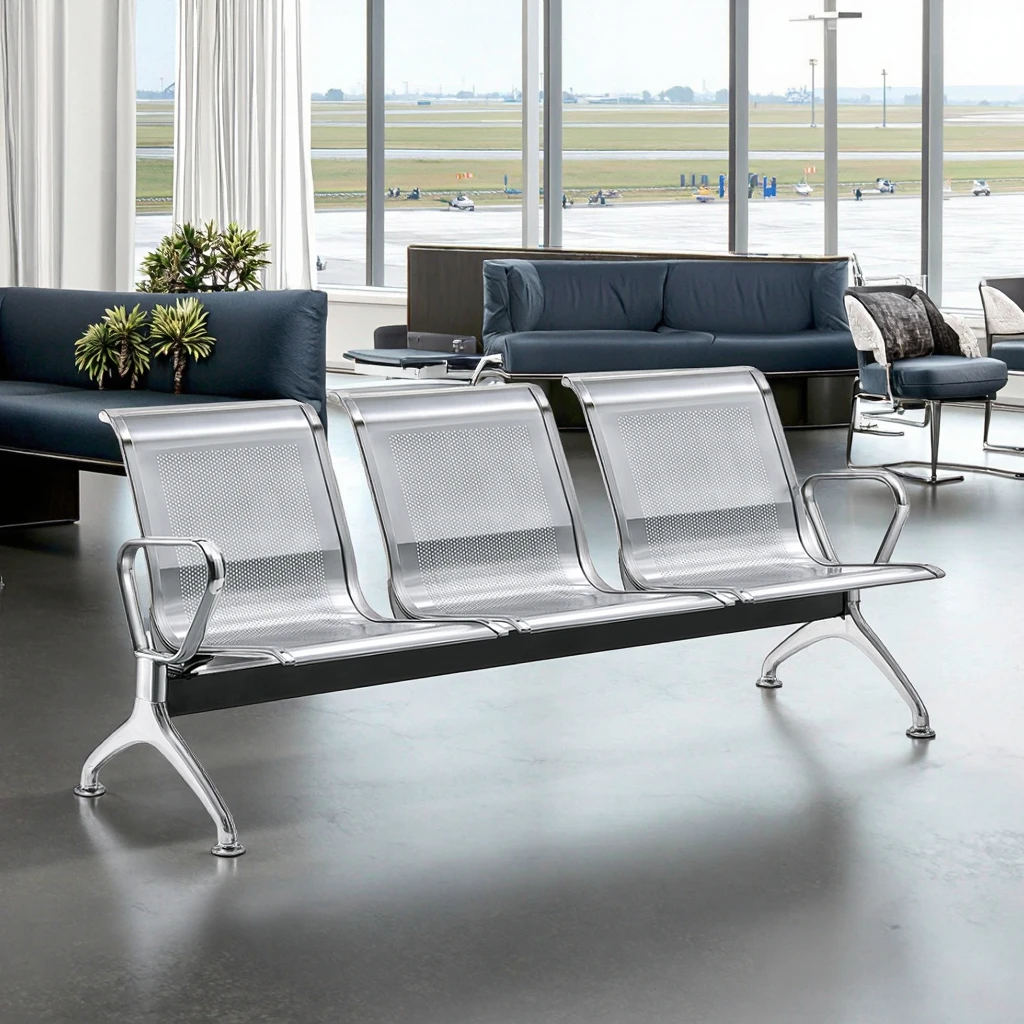 Stainless Steel Seating Systems 520mm Width Commercial Applications 2