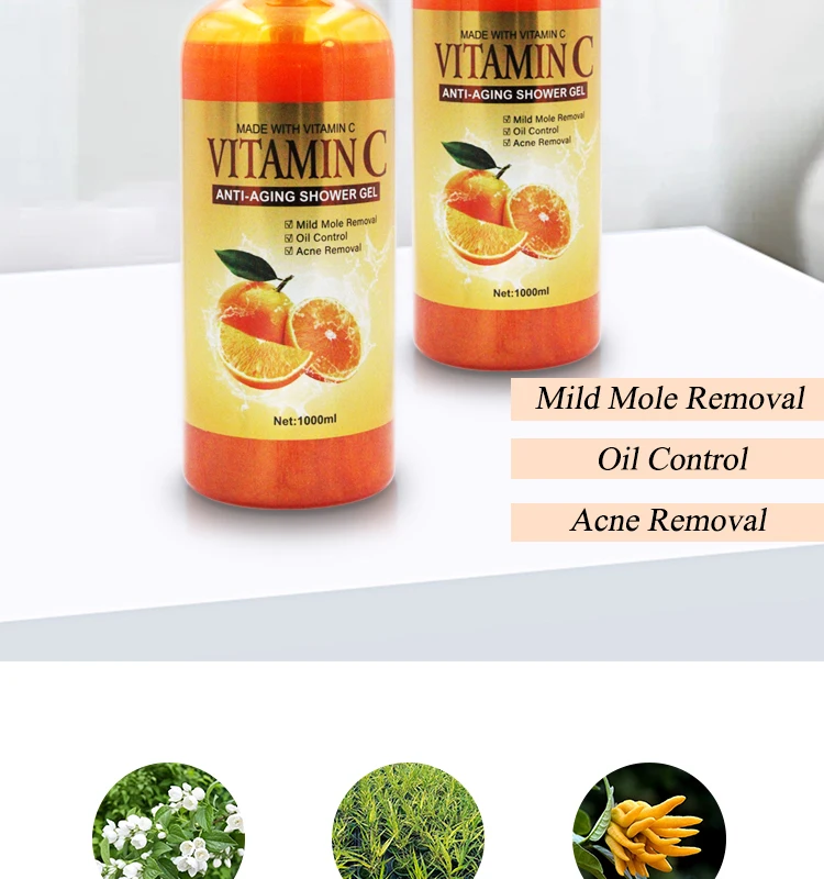 Oem Natural Cleaning Bleaching Shower Gel Skin Lightening Body Wash Pod