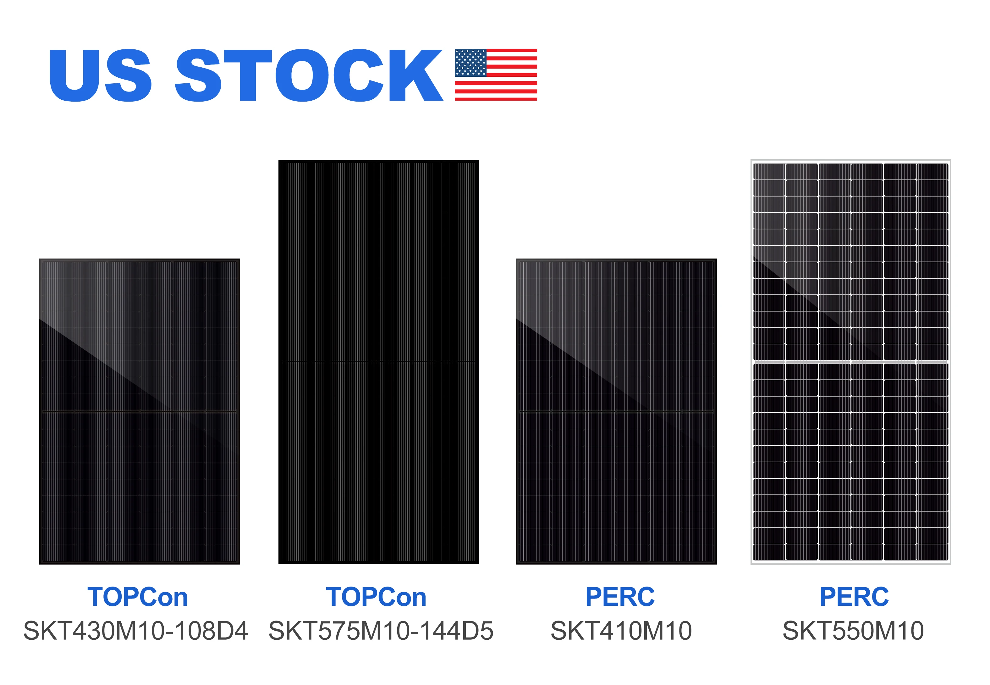 Full Black 575w N Type Topcon At Us Warehouse Stock 182*182mm Half Cell ...