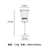 Gold waist lipstick wine glass