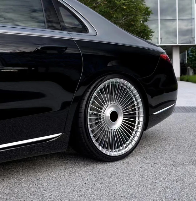 Brand New 22-24Inch Custom Forged Alloy Passenger Car Wheels Polish Hyper Black Rims For Rolls Royce Mercedes Benz Wheels