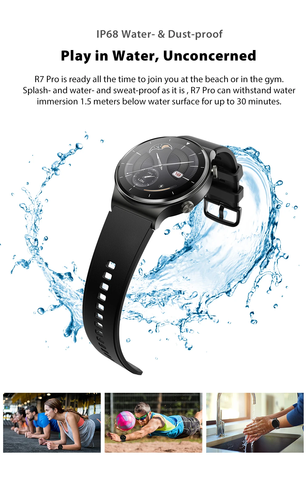 DT68 AI Blackview Smartwatch With Big Data, IP68 Waterproof, 1.2 Inch Full  Touch Screen, And Sport Bracelet From Niubility, $30.08