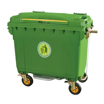 Plastic 1100 Liter Mobile Waste Bin Outdoor Dusbin Garbage Bin - Buy ...